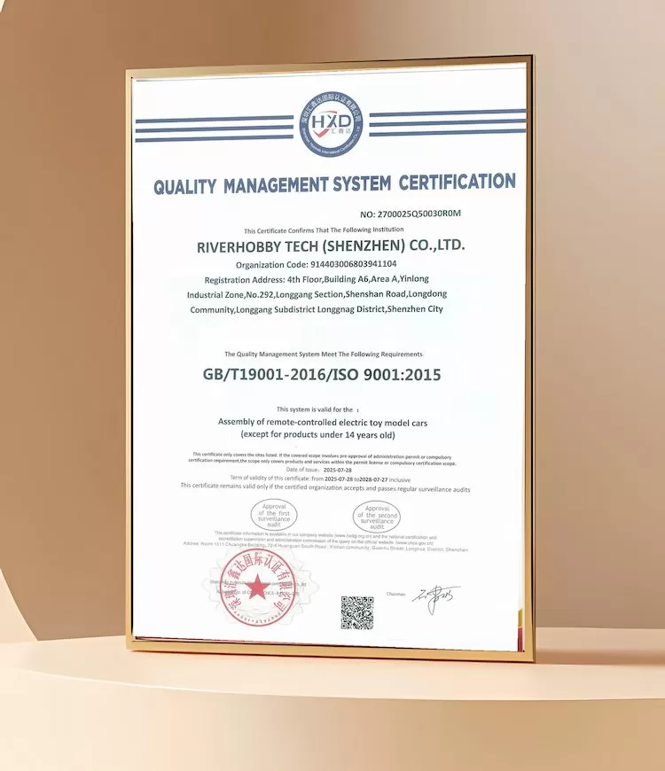 Produttore RC certificato ISO 9001