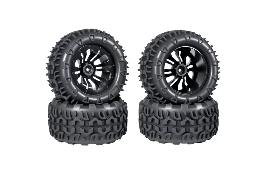 Pneumatico RC gomma mozzo esagonale da 12mm per auto RC in scala 1/10 #10138