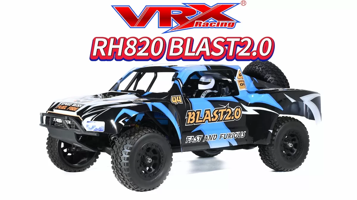 RH820 BLAST 2.0 Unboxing: un'immersione profonda nel camion Brushless Short Course 4WD in scala 1/8 di VRX Racing