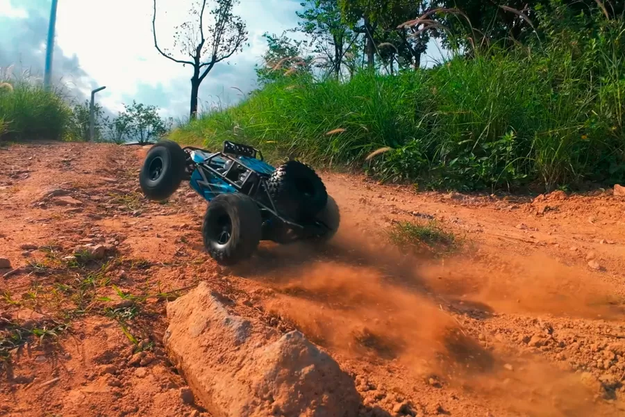 Buggy elettrico fuoristrada 4WD in scala 10 2.4G senza spazzole ad alta velocità RTR # RH1062