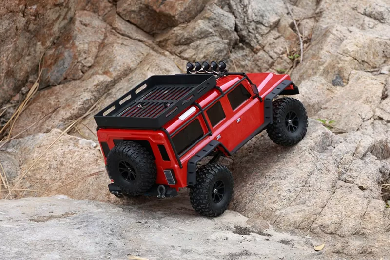 10 Scale 4WD fuoristrada elettrico RC Crawler 2.4G Trail telecomando auto RTR # RH1047