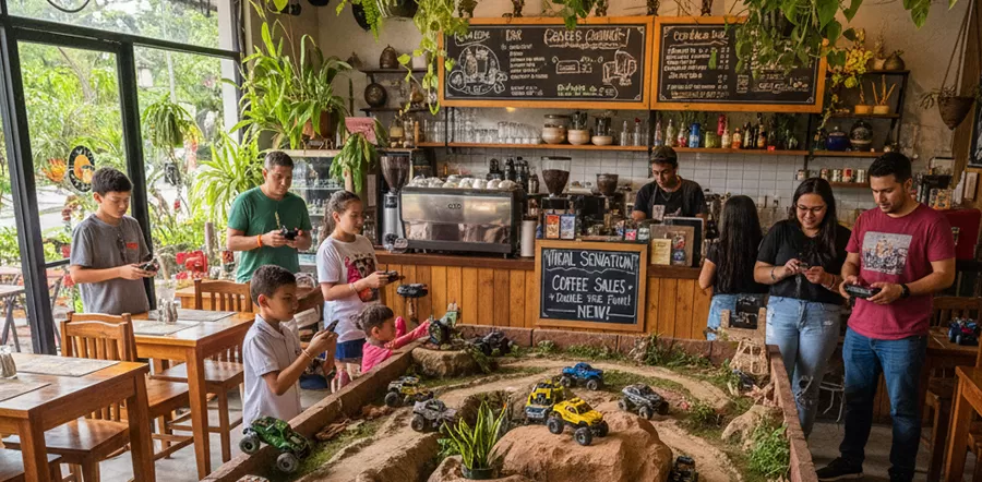 The Crawler cafel''-da caffè a un Hotspot virale RC