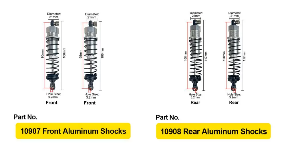 Aluminum Shock Absorbers