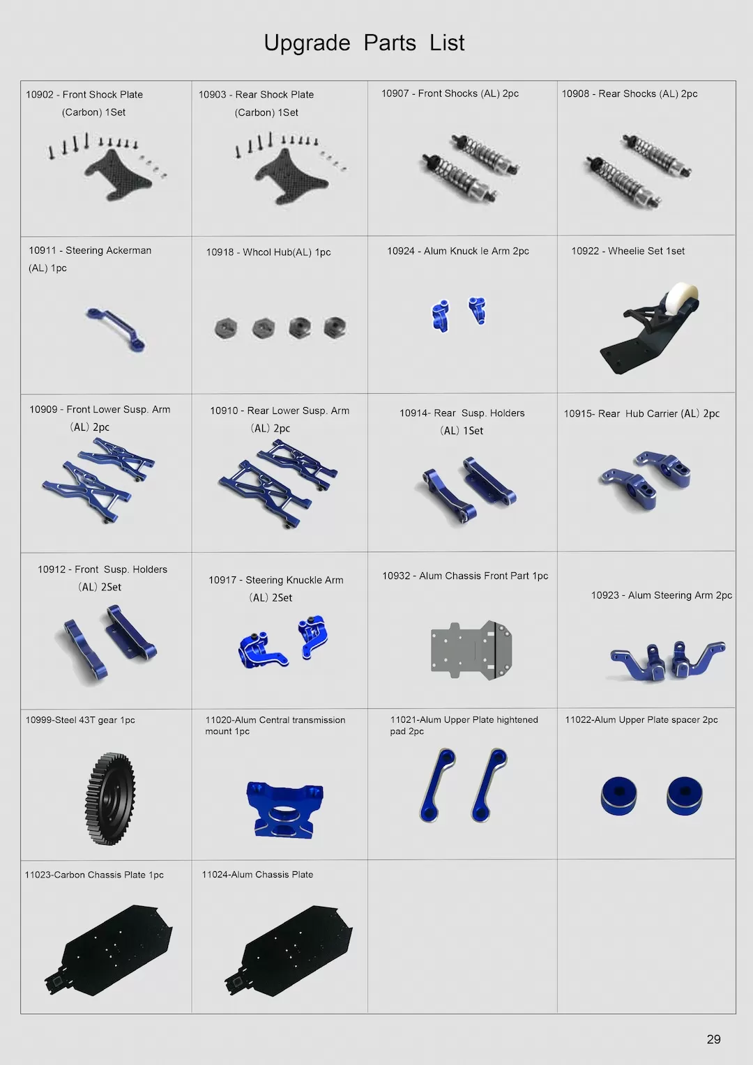 Bonus Upgrade: Adjustable Metal Suspension Parts