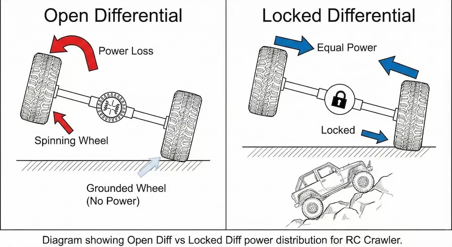 What is an RC Differential Lock? The Key to Off - Road Performance